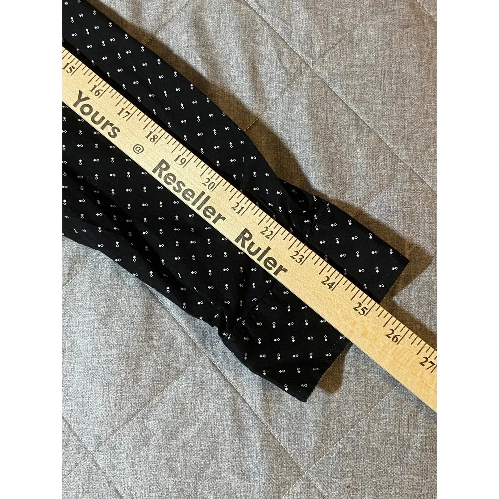 Kenneth Cole Men's XL Slim Fit Black White Micro Dot Button Down Shirt